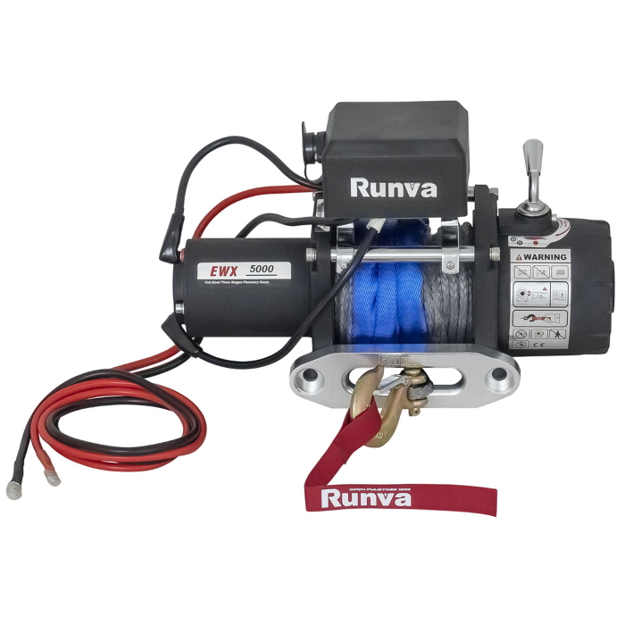Автомобильная электрическая лебедка Runva EWX5000SR с синтетическим тросом 5000 lbs / 2268 кг 12В